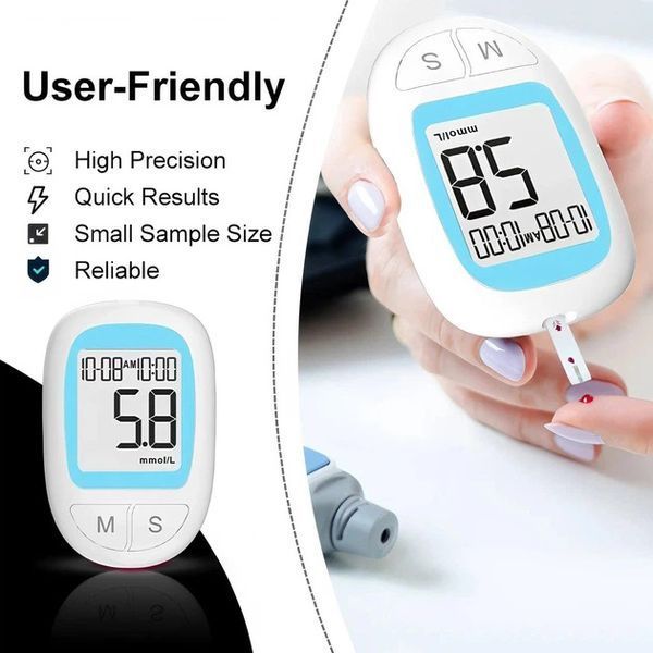 Глюкометр електронний Blood Glucose Meter BGM503 вимірювач рівня цукру в крові портативний 874518 фото