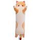 Гигантская мягкая плюшевая игрушка Длинный Кот Батон котейка-подушка 110 см. Цвет: коричневый 311348 фото 3