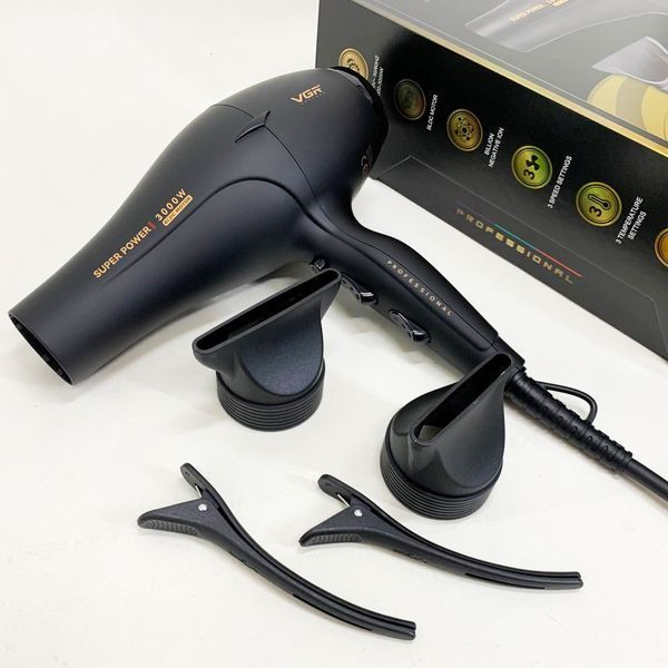 Фен VGR V-406 BLACK 3000Вт 736791 фото