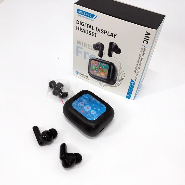 Наушники беспроводные LX-10 TWS Earbuds с LED дисплеем Блютуз беспроводные наушники затычки. Цвет: черный 595730 фото