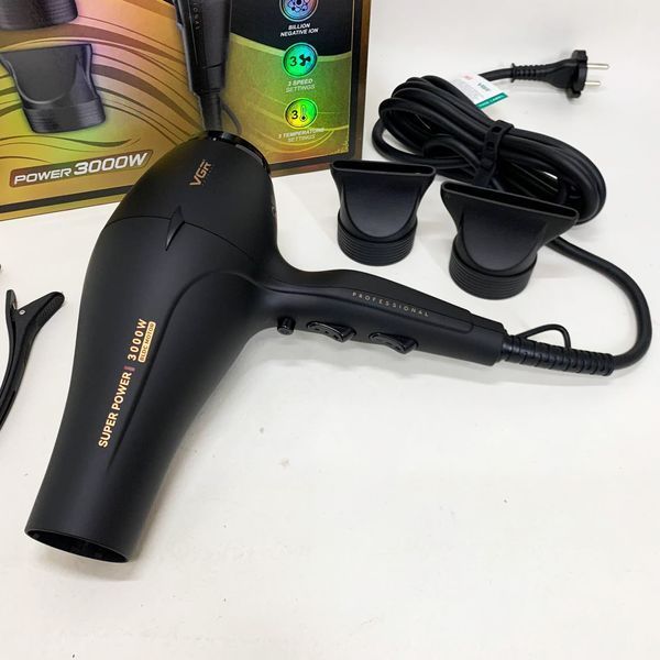 Фен VGR V-406 BLACK 3000Вт 736791 фото