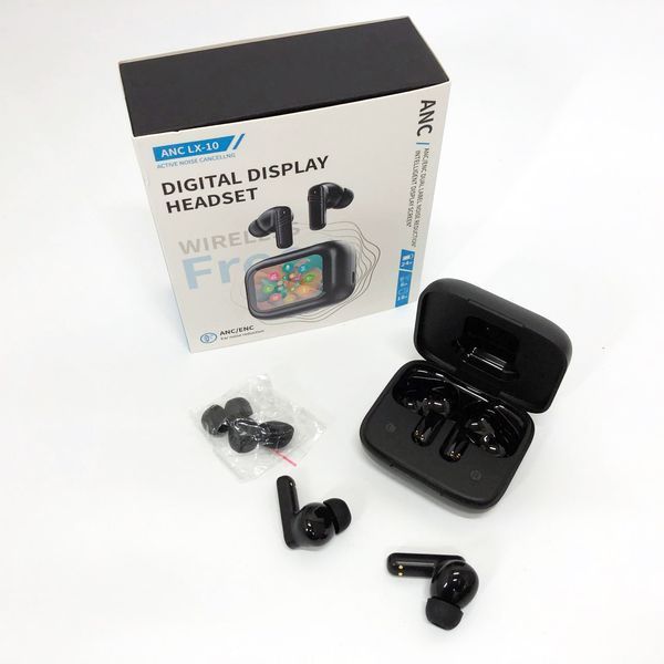 Наушники беспроводные LX-10 TWS Earbuds с LED дисплеем Блютуз беспроводные наушники затычки. Цвет: черный 595730 фото