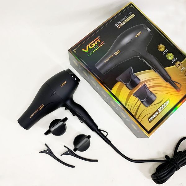 Фен VGR V-406 BLACK 3000Вт 736791 фото