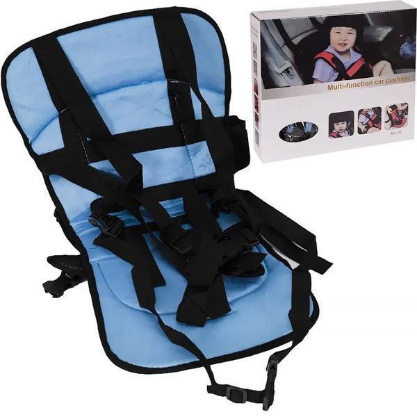 Детское бескаркасное автокресло Multi Function Car Cushion до 12 лет. Цвет: синий 129057 фото