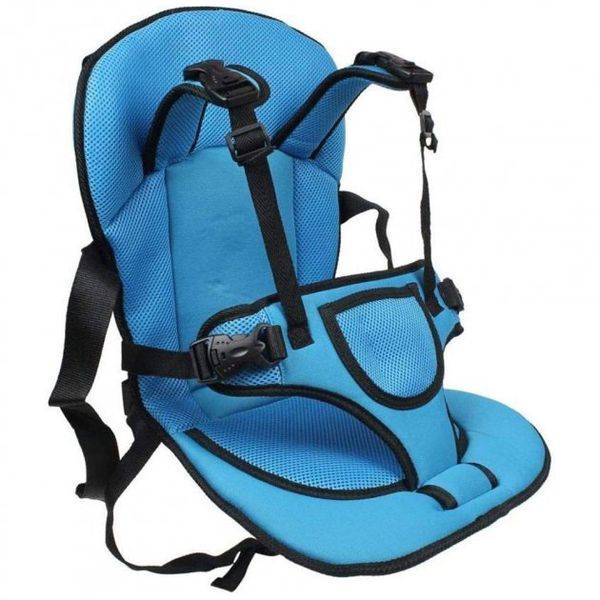 Детское бескаркасное автокресло Multi Function Car Cushion до 12 лет. Цвет: синий 129057 фото