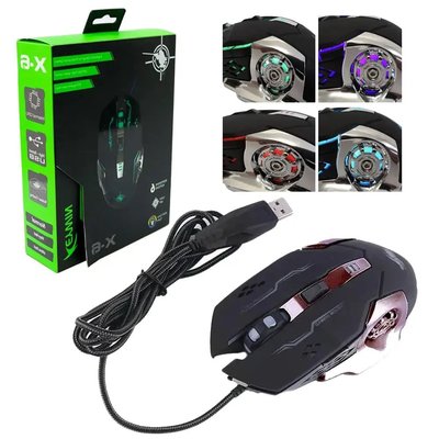 Ігрова мишка з підсвічуванням Gaming Mouse X6 / мишка для ноутбука / Дротова комп'ютерна миша 141874 фото