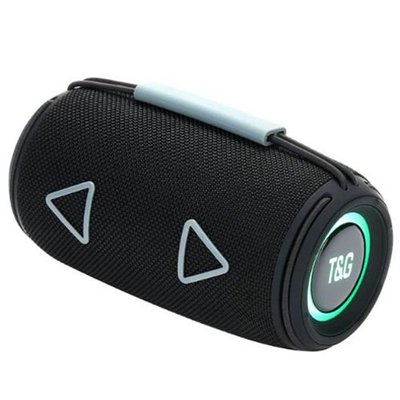 Bluetooth-колонка TG657 с RGB подсветкой 1500 mAh. Цвет: черный 462596 фото