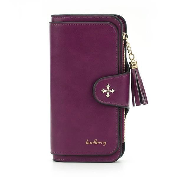 Клатч портмоне кошелек Baellerry N2341, маленький Женский кошелек, компактный кошелек. Цвет: фиолетовый 300046 фото