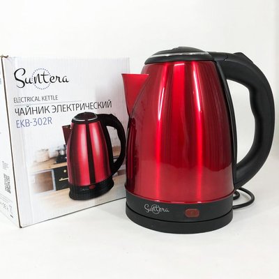 Електрочайник Suntera EKB-302R, стильний електричний чайник, електронний чайник 255341 фото