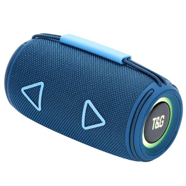 Bluetooth-колонка TG657 з RGB підсвічуванням 1500 mAh. Колір: синій 462597 фото