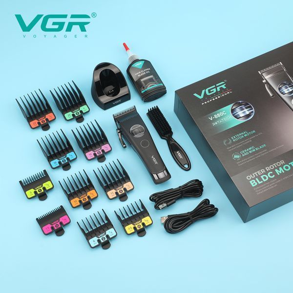 Акумуляторна машинка для стрижки VGR V-880C. Колір: чорний 692072 фото