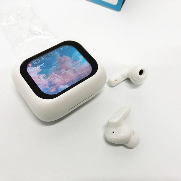 Навушники бездротові LX-10 TWS Earbuds з LED дисплеєм, Bluetooth гарнітури, Вакуумні навушники. Колір: білий 596149 фото