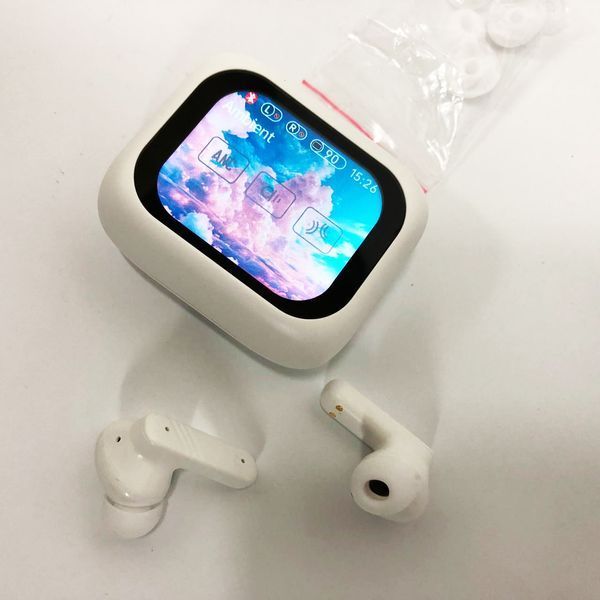 Навушники бездротові LX-10 TWS Earbuds з LED дисплеєм, Bluetooth гарнітури, Вакуумні навушники. Колір: білий 596149 фото