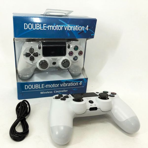 Джойстик DOUBLESHOCK для PS 4, игровой беспроводной геймпад PS4/PC аккумуляторный джойстик. Цвет: белый 388551 фото