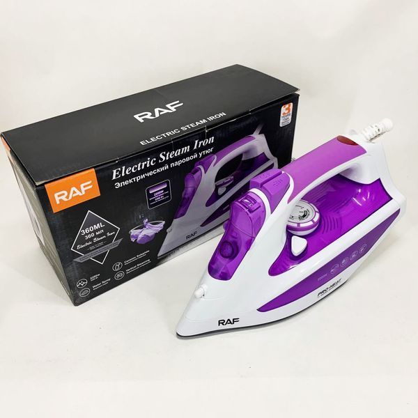 Праска з керамічною підошвою RAF R.1233 потужність 2200Вт 320 мл purple 712276 фото