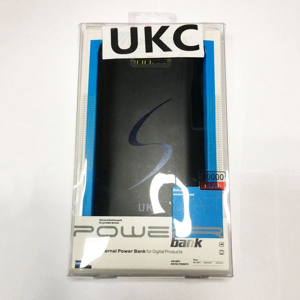 Мобільна зарядка Power Bank 30000/9600mAh UKC. Колір: чорний 62097 фото