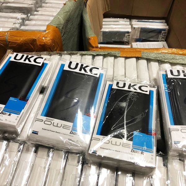 Мобільна зарядка Power Bank 30000/9600mAh UKC. Колір: чорний 62097 фото