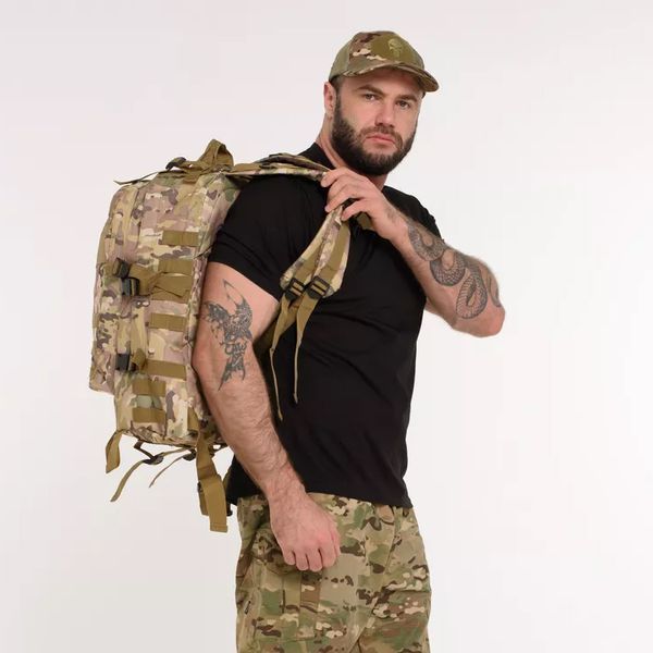 Міцний рюкзак 40л Multicam з MOLLE (Cordura 600D) 675872 фото
