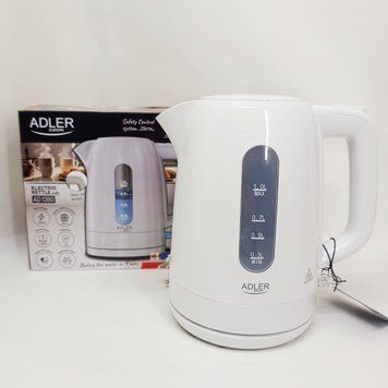 Электрочайник Adler AD 1л 2200Вт White 779721 фото