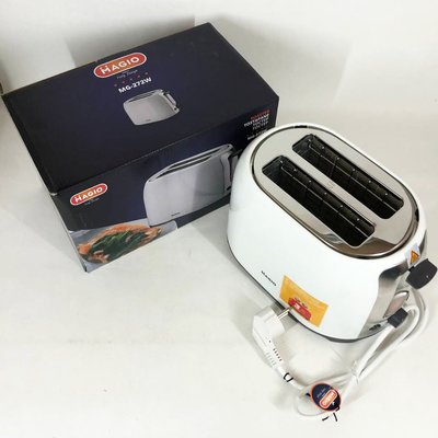 Тостер MAGIO MG-272W, тостер кухонний, тостери для дому, тостерниця, сендвіч-тостери. Колір: білий 254425 фото