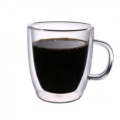 Набір скляних чашок із подвійними стінками Con Brio CB-8423-2, 2шт, 230мл 332020 фото