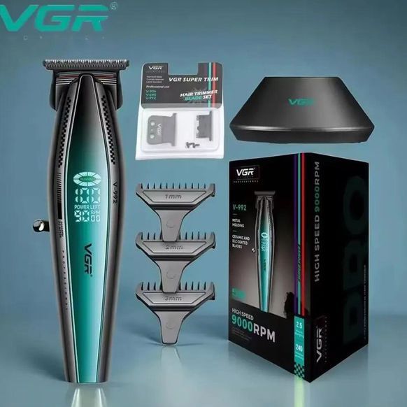 Машинка для стрижки волосся з потужним мотором XPRO VGR V-992 з насадками 1-2-3 мм 634157 фото