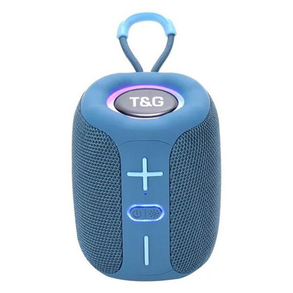 Портативная Bluetooth колонка TG658 8W с RGB подсветкой. Цвет: синий 462608 фото