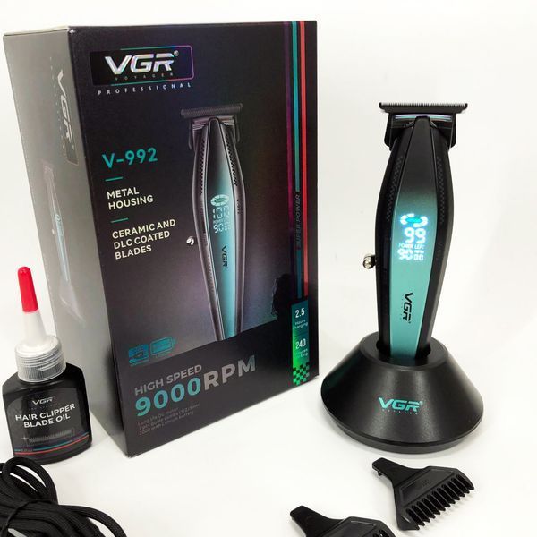 Машинка для стрижки волосся з потужним мотором XPRO VGR V-992 з насадками 1-2-3 мм 634157 фото