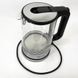 Дисковий електричний чайник Rainberg RB-709 скляний із підсвічуванням. Колір: чорний 374676 фото 11