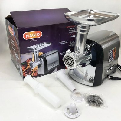 Мясорубка Magio MG-269, 2400W, мясорубка электрическая металл, мясорубка с металлическим редуктором 271864 фото