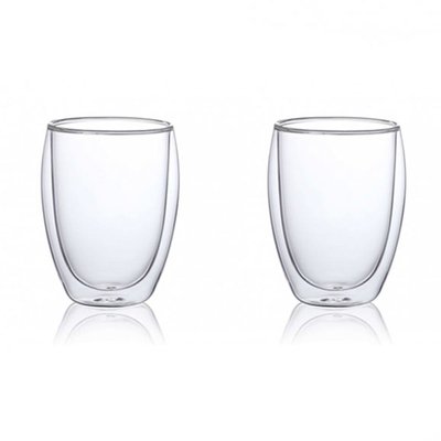 Набір скляних склянок із подвійними стінками Con Brio СВ-8335-2, 2шт, 350мл 215551 фото