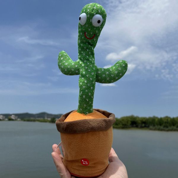 Танцующий кактус поющий 120 песен с подсветкой Dancing Cactus TikTok игрушка Повторюшка кактус 108125 фото