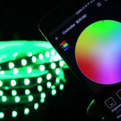 Светодиодная лента SMD 5050 RGB LED 2 м IP65 с пультом и блоком питания USB, 2м, Лента светодиодная 5050 311362 фото