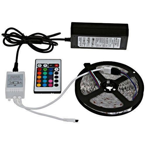 Светодиодная лента SMD 5050 RGB LED 2 м IP65 с пультом и блоком питания USB, 2м, Лента светодиодная 5050 311362 фото