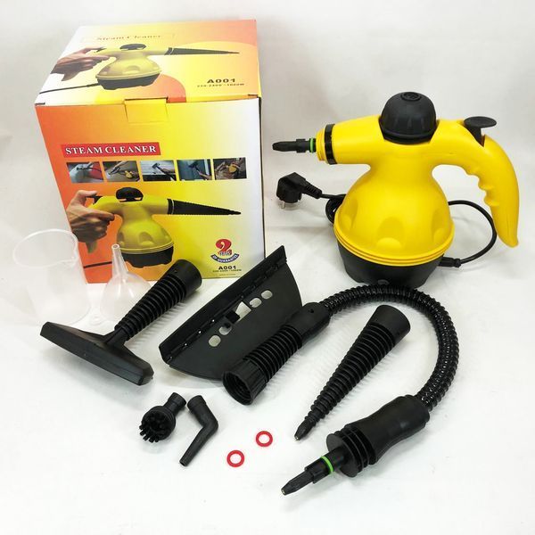 Пароочиститель с функцией отпаривателя Steam Cleaner Pro 1000 Вт 6 насадок 654945 фото