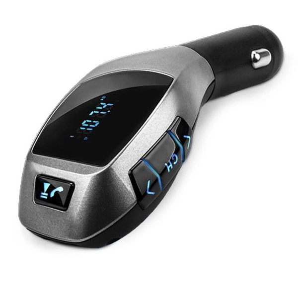 Автомобильный bluetooth fm модулятор X5 ВТ для автомагнитолы, mp3 / фм трансмиттер с дисплеем 299302 фото