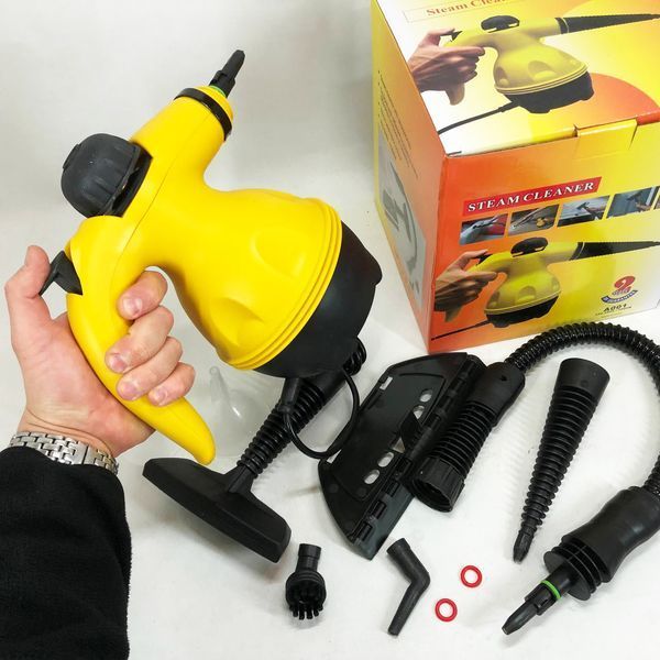 Пароочиститель с функцией отпаривателя Steam Cleaner Pro 1000 Вт 6 насадок 654945 фото