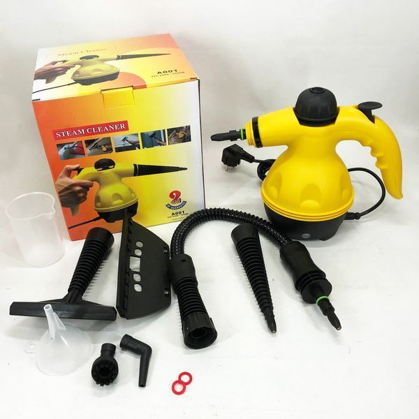 Пароочиститель с функцией отпаривателя Steam Cleaner Pro 1000 Вт 6 насадок 654945 фото