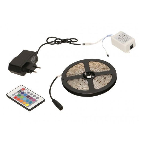 Светодиодная лента SMD 5050 RGB LED 2 м IP65 с пультом и блоком питания USB, 2м, Лента светодиодная 5050 311362 фото