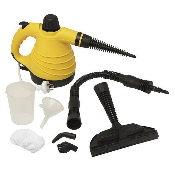 Пароочиститель с функцией отпаривателя Steam Cleaner Pro 1000 Вт 6 насадок 654945 фото