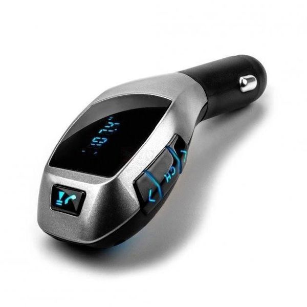 Автомобильный bluetooth fm модулятор X5 ВТ для автомагнитолы, mp3 / фм трансмиттер с дисплеем 299302 фото