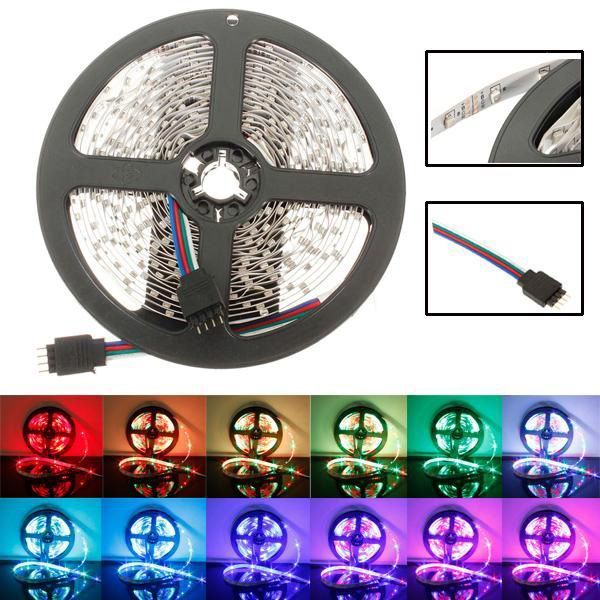 Светодиодная лента SMD 5050 RGB LED 2 м IP65 с пультом и блоком питания USB, 2м, Лента светодиодная 5050 311362 фото