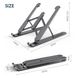 Подставка для ноутбука Multi-Position foldable bracket JC-25 8х22см. Цвет: черный 190030 фото 2