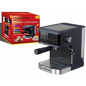 Кофеварка эспрессо Top Kitchen TK00216 1500Вт 15 бар 1.8л с капучинатором, подогревом чашек 853743 фото