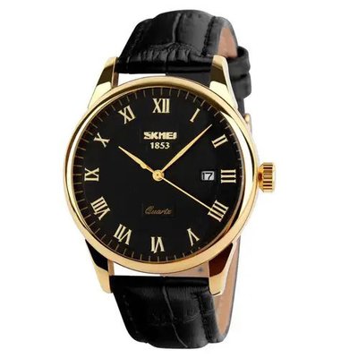Годинник наручний чоловічий SKMEI 9058LGDBKBK, оригінальний чоловічий годинник, статусний чоловічий наручний годинник 425132 фото
