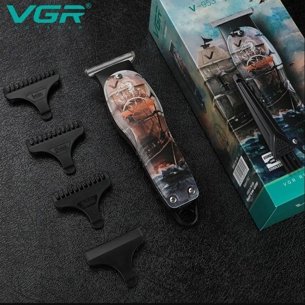 Професійний триммер для стрижки волосся та бороди VGR V-953 з насадками 481453 фото
