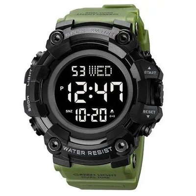 Годинник наручний чоловічий SKMEI 1968AG ARMY GREEN, брендовий чоловічий годинник, годинник для чоловіка. Колір: зелений 341224 фото