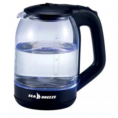 Чайник електричний SeaBreeze SB-014, прозорий чайник з підсвічуванням, електрочайник з підсвічуванням 254808 фото