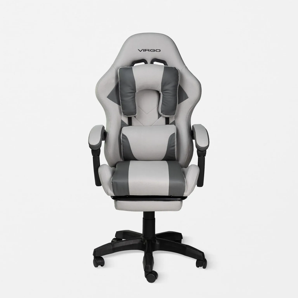 Комп'ютерне крісло для геймерів текстильне Virgo GT-FAB X20 Grey  W001037 фото
