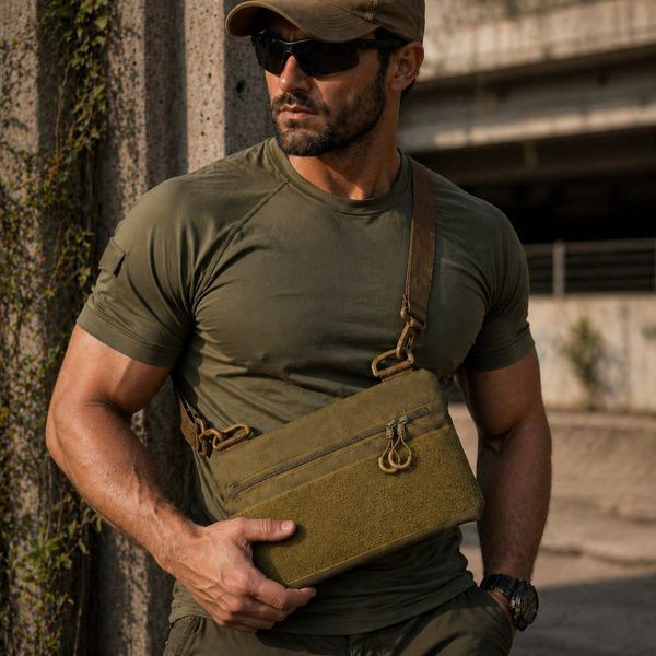 Сумка для патчей - через плечо мужская женская, водонепроницаемая Cordura 825385 фото